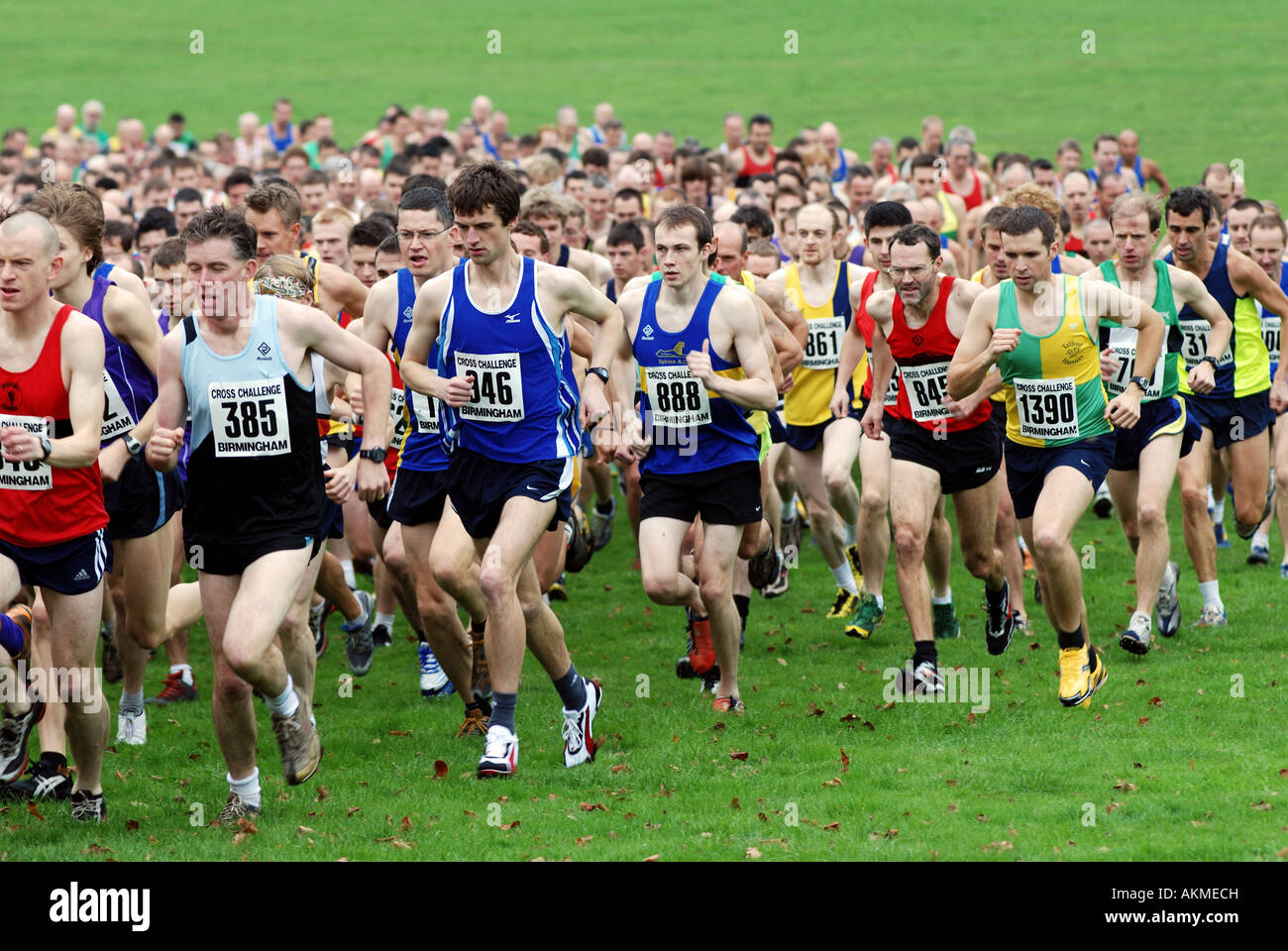 Men`s cross country running race at Senneley`s Park, Birmingham
